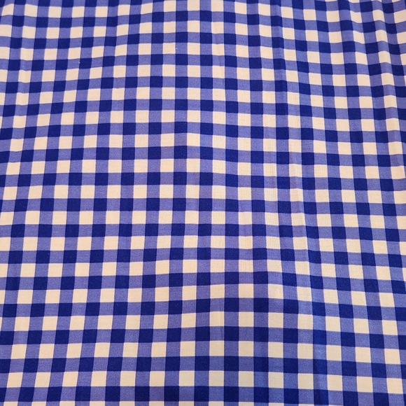 Diane Von Furstenberg DVF Blue Gingham Silk Jersey Julian Long Wrap Dress Sz 6 - Picture 14 of 14